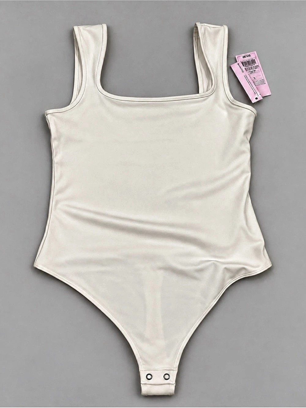 Wild Fable Butterbliss Sleeveless Square Neck Bodysuit White